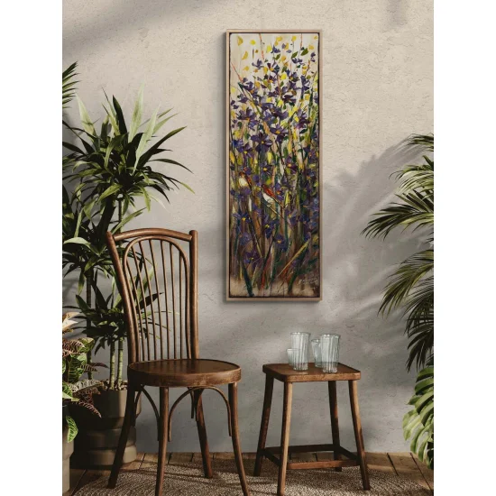 Güneşle Açan Bahçe Yağlı Boya Tablosu