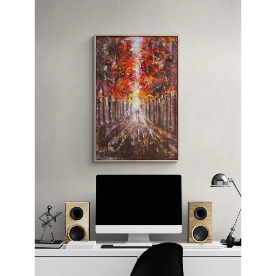 Sonbahar Melodisi Yağlı Boya Tablosu