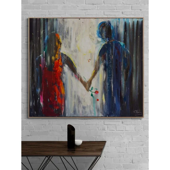 Her Zaman Birlikte Yağlı Boya Tablosu