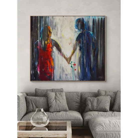 Her Zaman Birlikte Yağlı Boya Tablosu