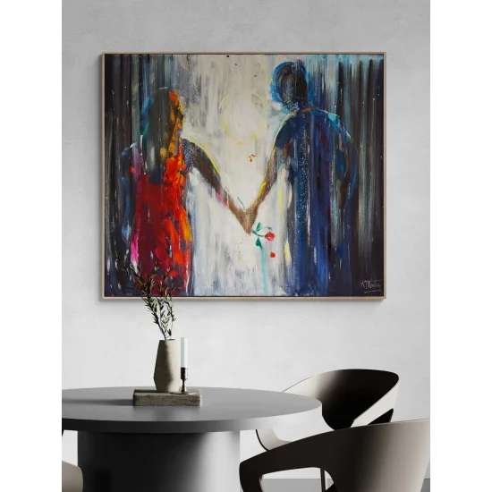 Her Zaman Birlikte Yağlı Boya Tablosu