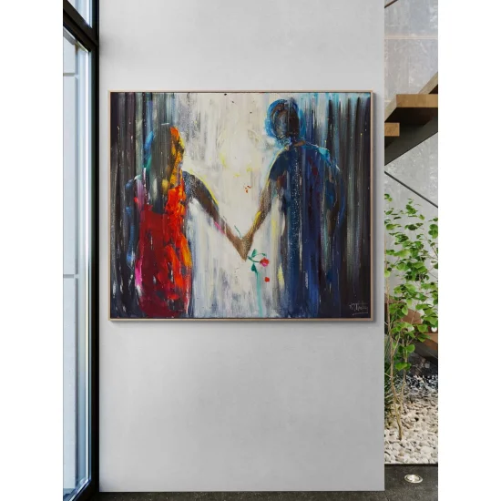 Her Zaman Birlikte Yağlı Boya Tablosu