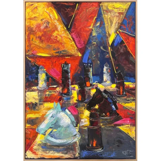 Zamanın Oyunu Yağlı Boya Tablosu