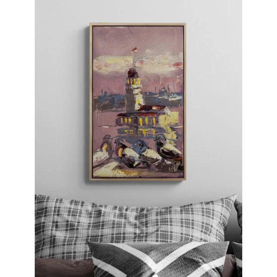 Kule ve Kanatlar Yağlı Boya Tablosu