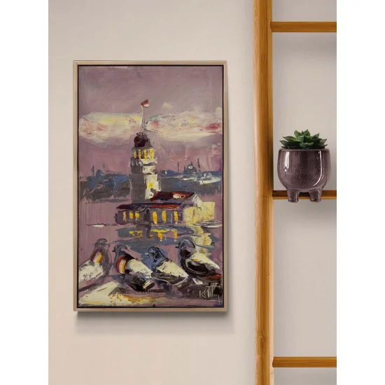 Kule ve Kanatlar Yağlı Boya Tablosu