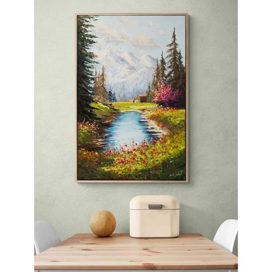 Baharın Şarkısı Yağlı Boya Tablosu