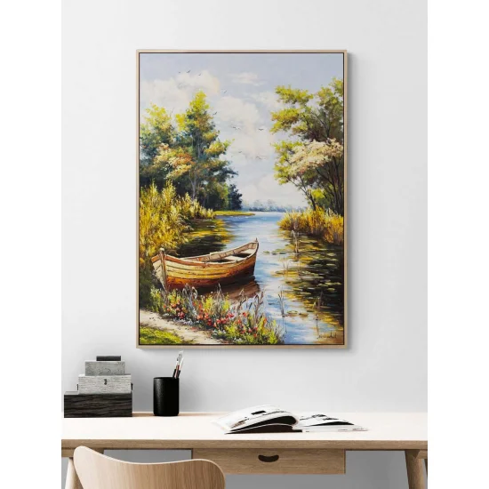 Huzurun Sandalı Yağlı Boya Tablosu