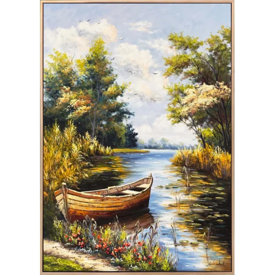 Huzurun Sandalı Yağlı Boya Tablosu