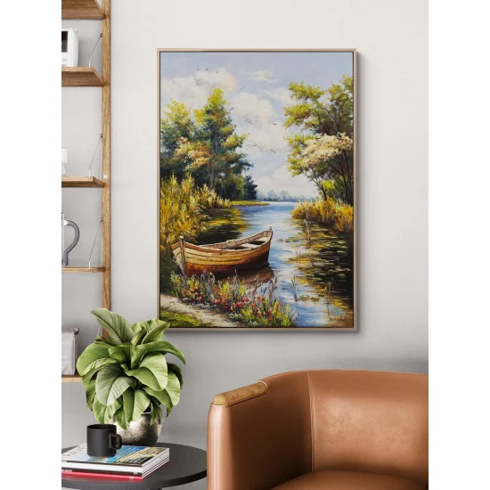 Huzurun Sandalı Yağlı Boya Tablosu