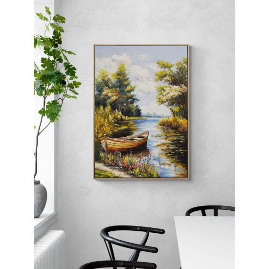 Huzurun Sandalı Yağlı Boya Tablosu