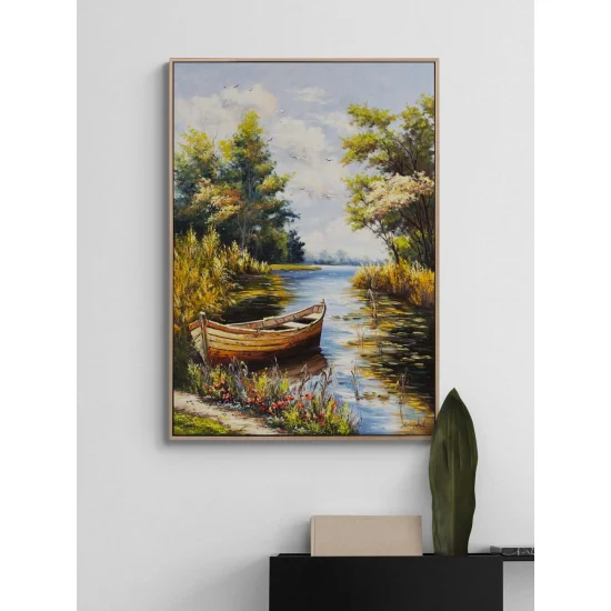 Huzurun Sandalı Yağlı Boya Tablosu