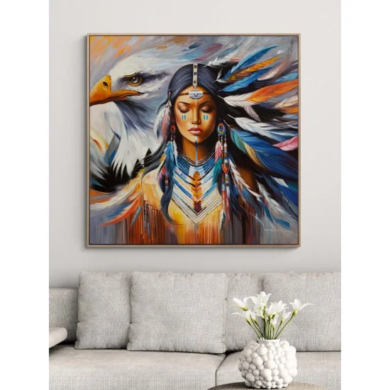 Rüzgarın Kızı Yağlı Boya Tablosu