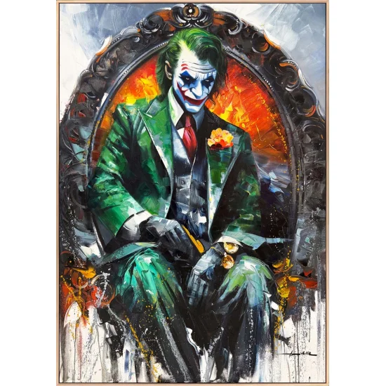 Jokerin Tahtı Yağlı Boya Tablosu