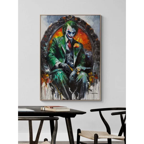 Jokerin Tahtı Yağlı Boya Tablosu