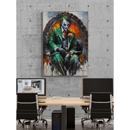 Jokerin Tahtı Yağlı Boya Tablosu