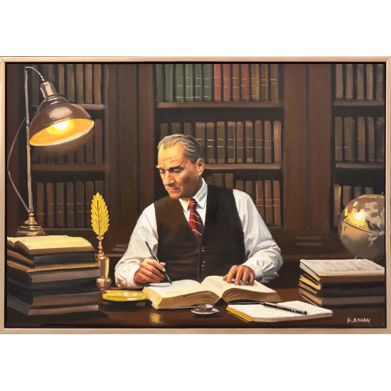 Atatürkün Umudu Yağlı Boya Tablosu