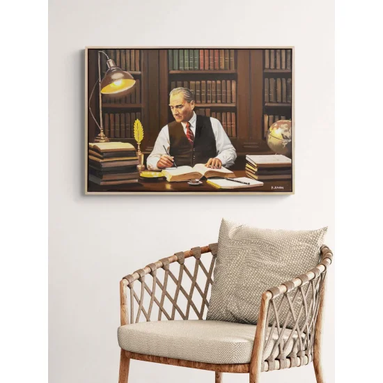 Atatürkün Umudu Yağlı Boya Tablosu