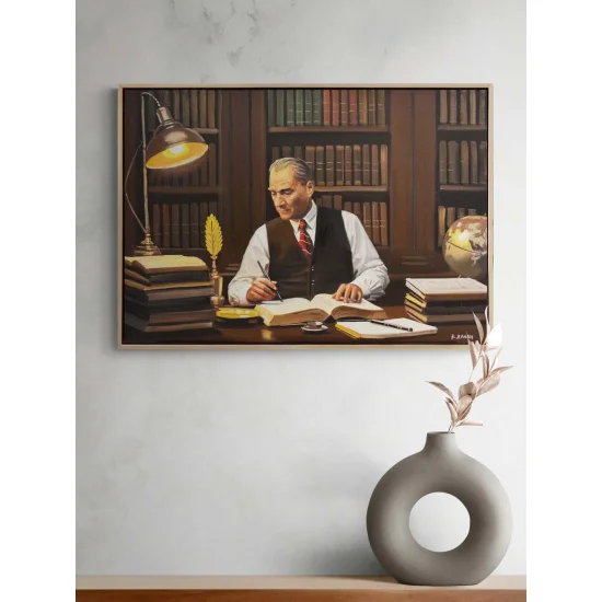 Atatürkün Umudu Yağlı Boya Tablosu