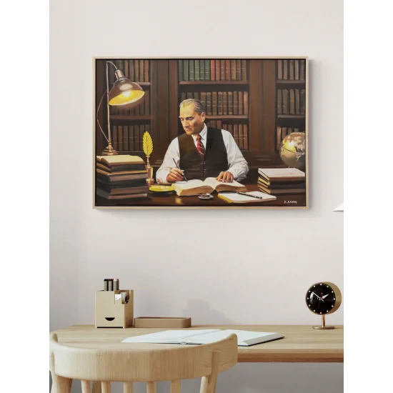 Atatürkün Umudu Yağlı Boya Tablosu