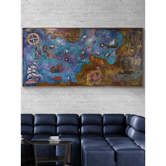 Keşfin İzinde Yağlı Boya Tablosu