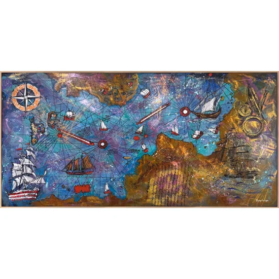 Keşfin İzinde Yağlı Boya Tablosu