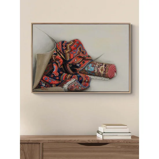 Zamanın İzinde Halı Yağlı Boya Tablosu