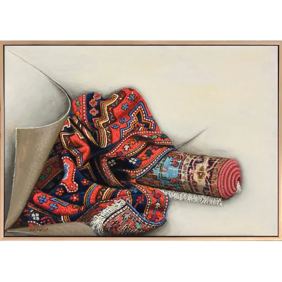 Zamanın İzinde Halı Yağlı Boya Tablosu