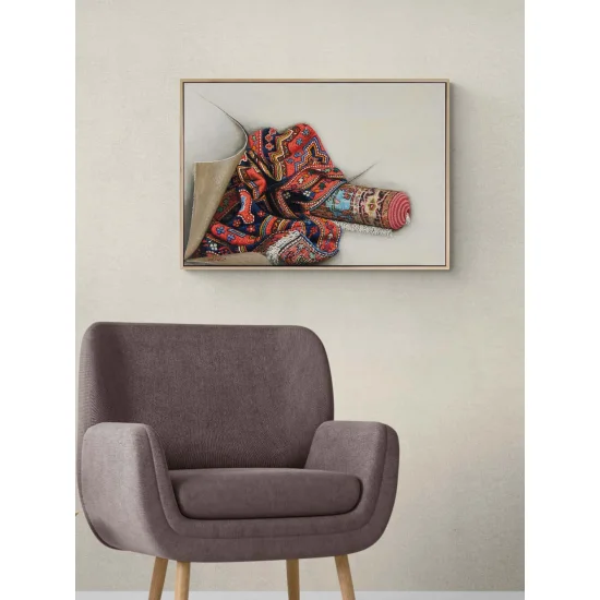 Zamanın İzinde Halı Yağlı Boya Tablosu