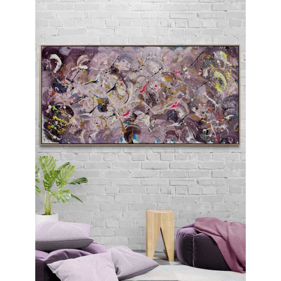 Dalgaların İçinde Yağlı Boya Tablosu