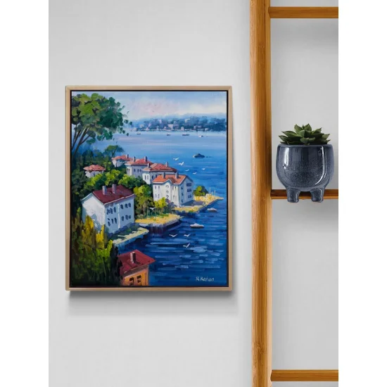 Waterfront Mansions on the Bosphorus Oil Painting