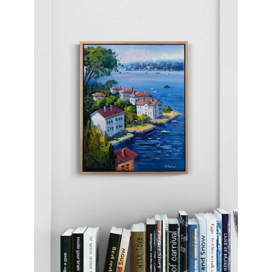 Waterfront Mansions on the Bosphorus Oil Painting