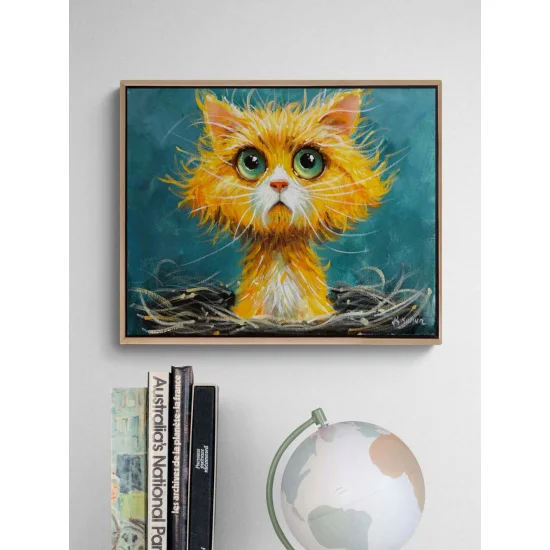 Curious Gaze Oil Painting