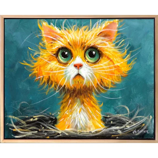 Curious Gaze Oil Painting