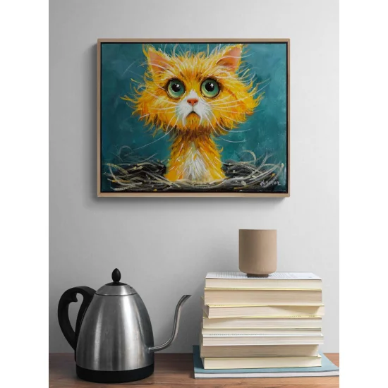 Curious Gaze Oil Painting