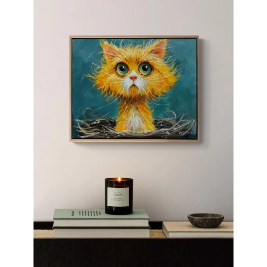 Curious Gaze Oil Painting