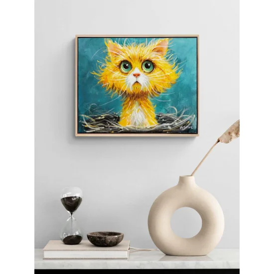 Curious Gaze Oil Painting