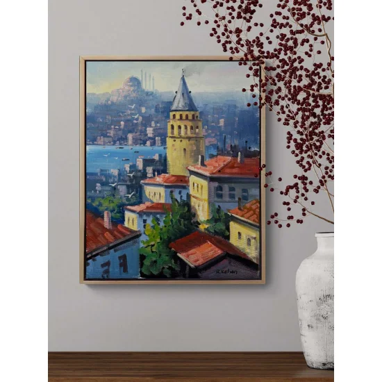 Galata’nın Gözleri Yağlı Boya Tablosu