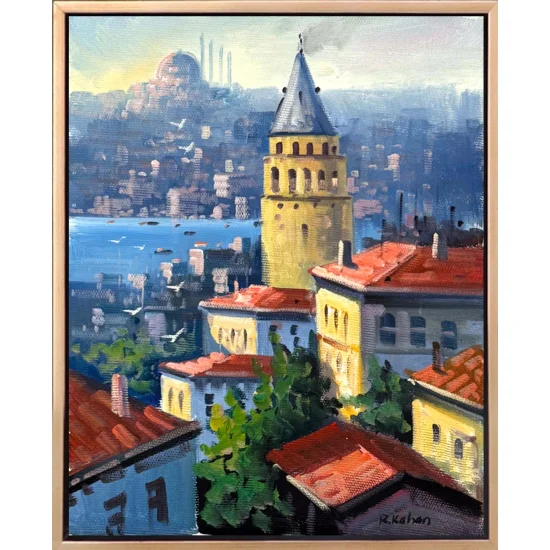 Galata’nın Gözleri Yağlı Boya Tablosu