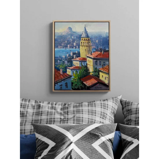 Galata’nın Gözleri Yağlı Boya Tablosu