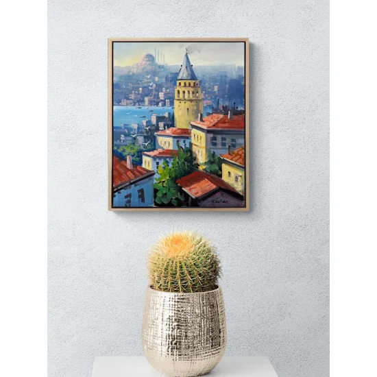 Galata’nın Gözleri Yağlı Boya Tablosu