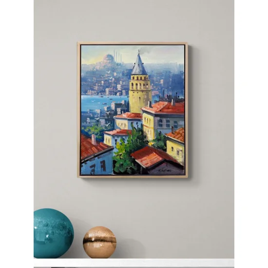 Galata’nın Gözleri Yağlı Boya Tablosu