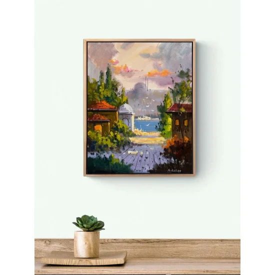 İstanbulun Sessizliği Yağlı Boya Tablosu