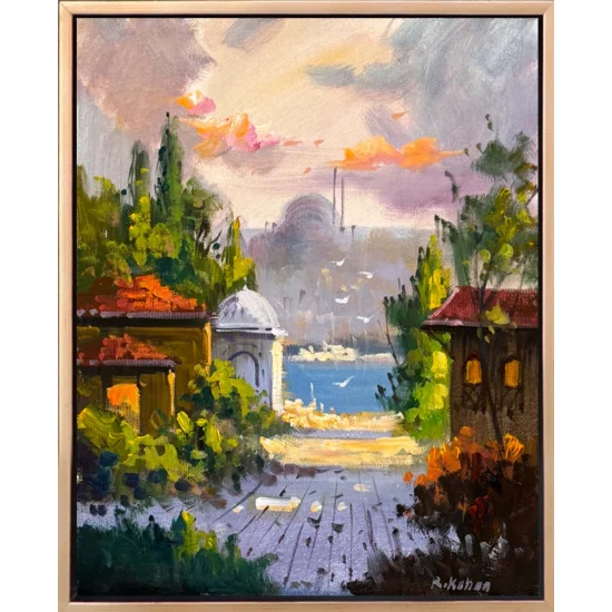 İstanbulun Sessizliği Yağlı Boya Tablosu