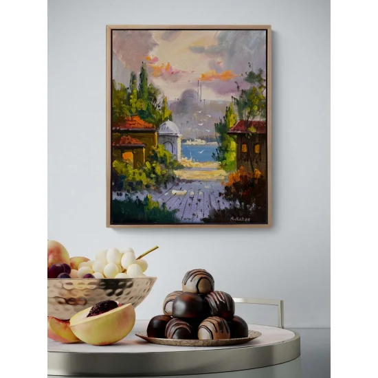 İstanbulun Sessizliği Yağlı Boya Tablosu