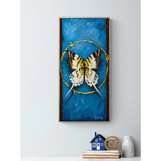 Zamanın Kelebeği Yağlı Boya Tablosu