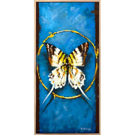 Zamanın Kelebeği Yağlı Boya Tablosu