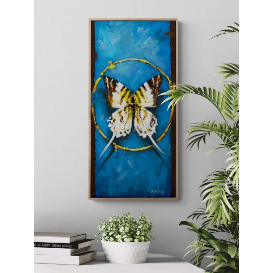 Zamanın Kelebeği Yağlı Boya Tablosu