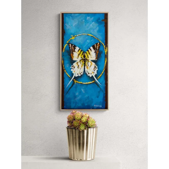 Zamanın Kelebeği Yağlı Boya Tablosu