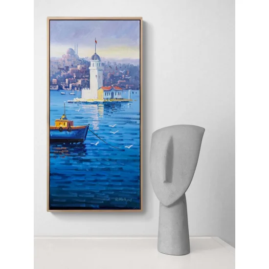 Efsanelerle Kız Kulesi Yağlı Boya Tablosu