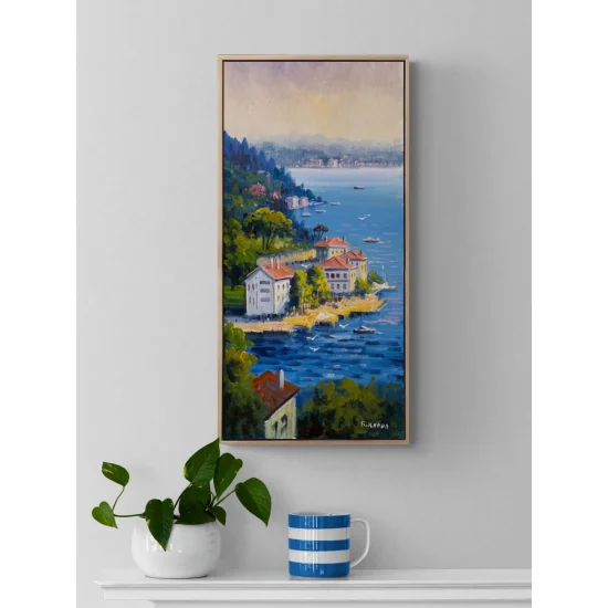 Tale of the Waterfront Mansions Oil Painting